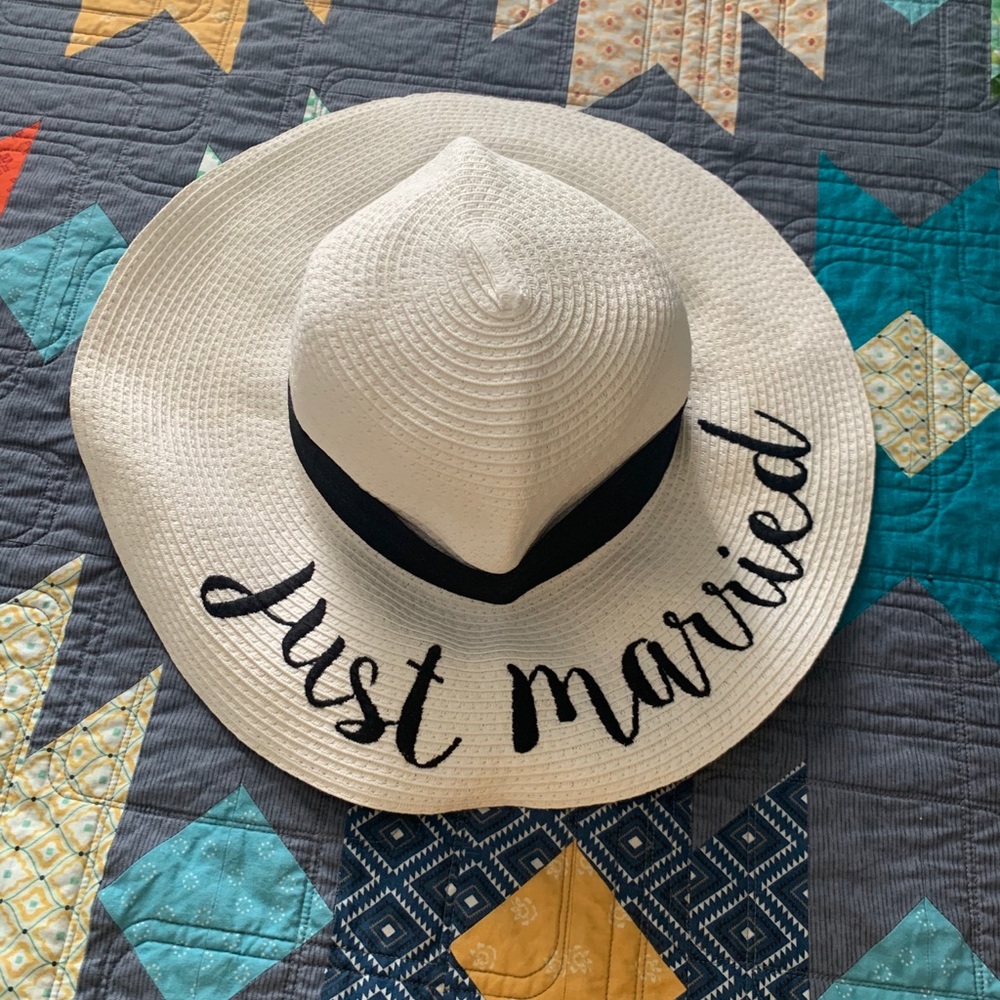 Just Married CC Beanie beach hat
